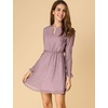 image:imageAllegra K Womens Choker V Neck Gilding Metallic Star Halloween Party Flared ALine DressLight Purple