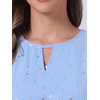 image:imageAllegra K Womens Choker V Neck Gilding Metallic Star Halloween Party Flared ALine DressSky Blue