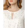 image:imageAllegra K Womens Choker V Neck Gilding Metallic Star Halloween Party Flared ALine DressWhite