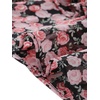 image:imageAllegra K Womens Floral Skirt Tiered Ruffle Print Chiffon ALine Cute Summer Flowy Mini SkirtsBlack Pink