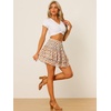image:imageAllegra K Womens Floral Skirt Tiered Ruffle Print Chiffon ALine Cute Summer Flowy Mini SkirtsGreen Orange