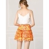 image:imageAllegra K Womens Floral Skirt Tiered Ruffle Print Chiffon ALine Cute Summer Flowy Mini SkirtsOrange
