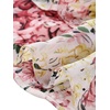 image:imageAllegra K Womens Floral Skirt Tiered Ruffle Print Chiffon ALine Cute Summer Flowy Mini SkirtsWhite