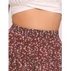 image:imageAllegra K Womens Floral Skirt Tiered Ruffle Print Chiffon ALine Cute Summer Flowy Mini SkirtsWine Red