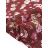 image:imageAllegra K Womens Floral Skirt Tiered Ruffle Print Chiffon ALine Cute Summer Flowy Mini SkirtsWine Red