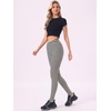 image:imageAllegra K Womens Leggings Striped Tights High Waist Elastic Waistband Party Yoga Stirrup PantsBlack Beigestripe