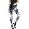 image:imageAllegra K Womens Leggings Striped Tights High Waist Elastic Waistband Party Yoga Stirrup PantsDark Bluestripe