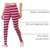 image:imageAllegra K Womens Leggings Striped Tights High Waist Elastic Waistband Party Yoga Stirrup PantsHot Pinkstripe