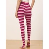 image:imageAllegra K Womens Leggings Striped Tights High Waist Elastic Waistband Party Yoga Stirrup PantsHot Pinkstripe