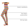 image:imageAllegra K Womens Leggings Striped Tights High Waist Elastic Waistband Party Yoga Stirrup PantsMulticolorstripe