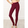 image:imageAllegra K Womens Leggings Striped Tights High Waist Elastic Waistband Party Yoga Stirrup PantsRed Blackstripe