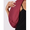 image:imageAllegra K Short Sleeve Blazers for Womens Business Casual Open Front Work Cropped Shrug JacketWine Red