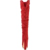 image:imageAllegra K Womens Chunky Heel Platform Thigh High Boots  Round Toe Wide Calf Side Zipper Heel 5 18 Inches Party Halloween days Christmas Days Dating EveningRed