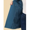 image:imageAllegra K Womens Notched Lapel Peacoat Double Breasted Trench Winter Coat  Raglan Long Sleeve Outerwear Elegant Overcoat Pockets Fully lined Work Office Business CasualDark Blue Grey