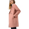 image:imageAllegra K Womens Notched Lapel Peacoat Double Breasted Trench Winter Coat  Raglan Long Sleeve Outerwear Elegant Overcoat Pockets Fully lined Work Office Business CasualDark Pink