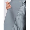 image:imageAllegra K Womens Notched Lapel Peacoat Double Breasted Trench Winter Coat  Raglan Long Sleeve Outerwear Elegant Overcoat Pockets Fully lined Work Office Business CasualGrey Blue