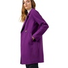 image:imageAllegra K Womens Notched Lapel Peacoat Double Breasted Trench Winter Coat  Raglan Long Sleeve Outerwear Elegant Overcoat Pockets Fully lined Work Office Business CasualPurple