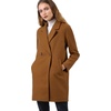 image:imageAllegra K Womens Notched Lapel Peacoat Double Breasted Trench Winter Coat  Raglan Long Sleeve Outerwear Elegant Overcoat Pockets Fully lined Work Office Business CasualBrown