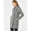 image:imageAllegra K Womens Notched Lapel Peacoat Double Breasted Trench Winter Coat  Raglan Long Sleeve Outerwear Elegant Overcoat Pockets Fully lined Work Office Business CasualGrey