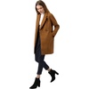 image:imageAllegra K Womens Notched Lapel Peacoat Double Breasted Trench Winter Coat  Raglan Long Sleeve Outerwear Elegant Overcoat Pockets Fully lined Work Office Business CasualBrown