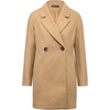 image:imageAllegra K Womens Notched Lapel Peacoat Double Breasted Trench Winter Coat  Raglan Long Sleeve Outerwear Elegant Overcoat Pockets Fully lined Work Office Business CasualKhaki