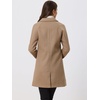 image:imageAllegra K Womens Notched Lapel Peacoat Double Breasted Trench Winter Coat  Raglan Long Sleeve Outerwear Elegant Overcoat Pockets Fully lined Work Office Business CasualDark Khaki