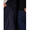 image:imageAllegra K Womens Winter Pea Coats Shawl Lapel Double Breasted Overcoat  Elegant Warm Outfit Long Sleeve Business Work Office Outerwear Aline Trench Coat DailyDark Blue