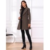 image:imageAllegra K Womens Winter Pea Coats Shawl Lapel Double Breasted Overcoat  Elegant Warm Outfit Long Sleeve Business Work Office Outerwear Aline Trench Coat DailyCoffee