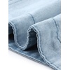 image:imageAllegra K Womens Buttoned Washed Denim Vest Jacket W Chest Flap PocketsBlue White