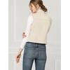 image:imageAllegra K Womens Buttoned Washed Denim Vest Jacket W Chest Flap PocketsOyster