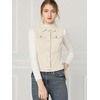 image:imageAllegra K Womens Buttoned Washed Denim Vest Jacket W Chest Flap PocketsOyster
