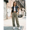 image:imageAllegra K Womens Cropped Denim Jacket Short Cap Sleeve Button Down Summer Casual Crop Jean JacketBlack