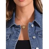 image:imageAllegra K Womens Cropped Denim Jacket Short Cap Sleeve Button Down Summer Casual Crop Jean JacketMblue