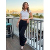 image:imageAllegra K Womens Cropped Denim Jacket Short Cap Sleeve Button Down Summer Casual Crop Jean JacketWhite