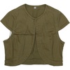image:imageAllegra K Womens Denim Jacket Short Sleeve Jean Jacket Slim Fit Summer Outfits Casual Cropped JacketArmy Green