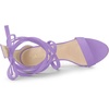 image:imageAllegra K Women Faux Suede Open Toe Stiletto Heel Lace Up Sandals  Strappy design ABS heel Open toe Lace up Stiletto heel Office Party Evening Dating 3 34 inch heightPurple