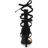 image:imageAllegra K Women Faux Suede Open Toe Stiletto Heel Lace Up Sandals  Strappy design ABS heel Open toe Lace up Stiletto heel Office Party Evening Dating 3 34 inch heightBlack