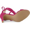 image:imageAllegra K Women Faux Suede Open Toe Stiletto Heel Lace Up Sandals  Strappy design ABS heel Open toe Lace up Stiletto heel Office Party Evening Dating 3 34 inch heightHot Pink