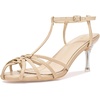 image:imageAllegra K Womens Gladiator Strappy TStrap Stiletto Heels Beige Sandals 7 M US