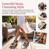 image:imageAllegra K Women Faux Leather Camouflage Laceup Platform Peeptoe Sandals  413inch heel Cushioned comfort Street style photoshoot Cool heightenhancing look Peeptoe designBlack2