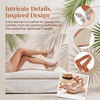 image:imageAllegra K Women Rhinestone Butterfly Transparent Band Platform Sandals  Clear flexible straps create floating effect Peeptoe design 433inch heel Platform height 177 inchesOrange