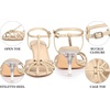 image:imageAllegra K Womens Gladiator Strappy TStrap Stiletto Heels Beige Sandals 6 M US