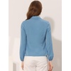 image:imageAllegra K Womens Work Button Down Shirt Lace Trim Business Casual Long Sleeve Blouse Top