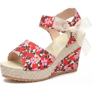 image:imageAllegra K Women Faux Leather Camouflage Laceup Platform Peeptoe Sandals  413inch heel Cushioned comfort Street style photoshoot Cool heightenhancing look Peeptoe designRed1