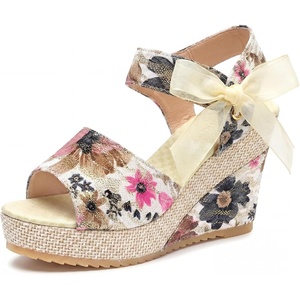 image:imageAllegra K Women Faux Leather Camouflage Laceup Platform Peeptoe Sandals  413inch heel Cushioned comfort Street style photoshoot Cool heightenhancing look Peeptoe designPink1