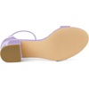 image:imageAllegra K Womens Open Toe Low Block Heel Ankle Strap Purple Sandals 6 M US