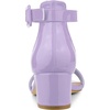 image:imageAllegra K Womens Open Toe Low Block Heel Ankle Strap Purple Sandals 6 M US
