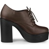image:imageAllegra K Womens Platform Lace Up Chunky Heel Ankle BootsCoffee