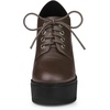 image:imageAllegra K Womens Platform Lace Up Chunky Heel Ankle BootsCoffee