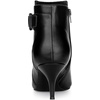image:imageAllegra K Womens Pointy Toe Zipper Buckle Decor Kitten Heels Ankle Boots  Buckle Deco Side Zipper Heel 2 38 Inches Party Halloween days Christmas Days Dating EveningBlack